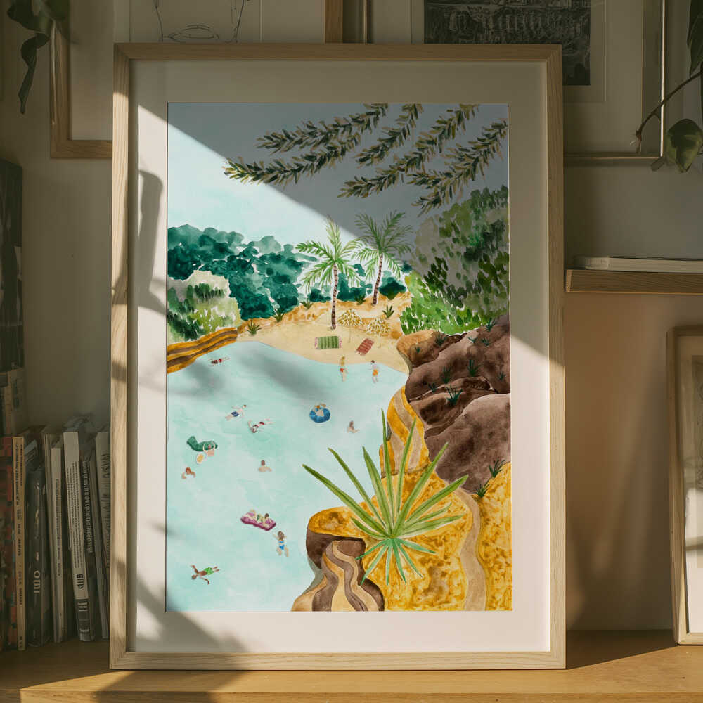 Tropical Lagoon Oasis Poster