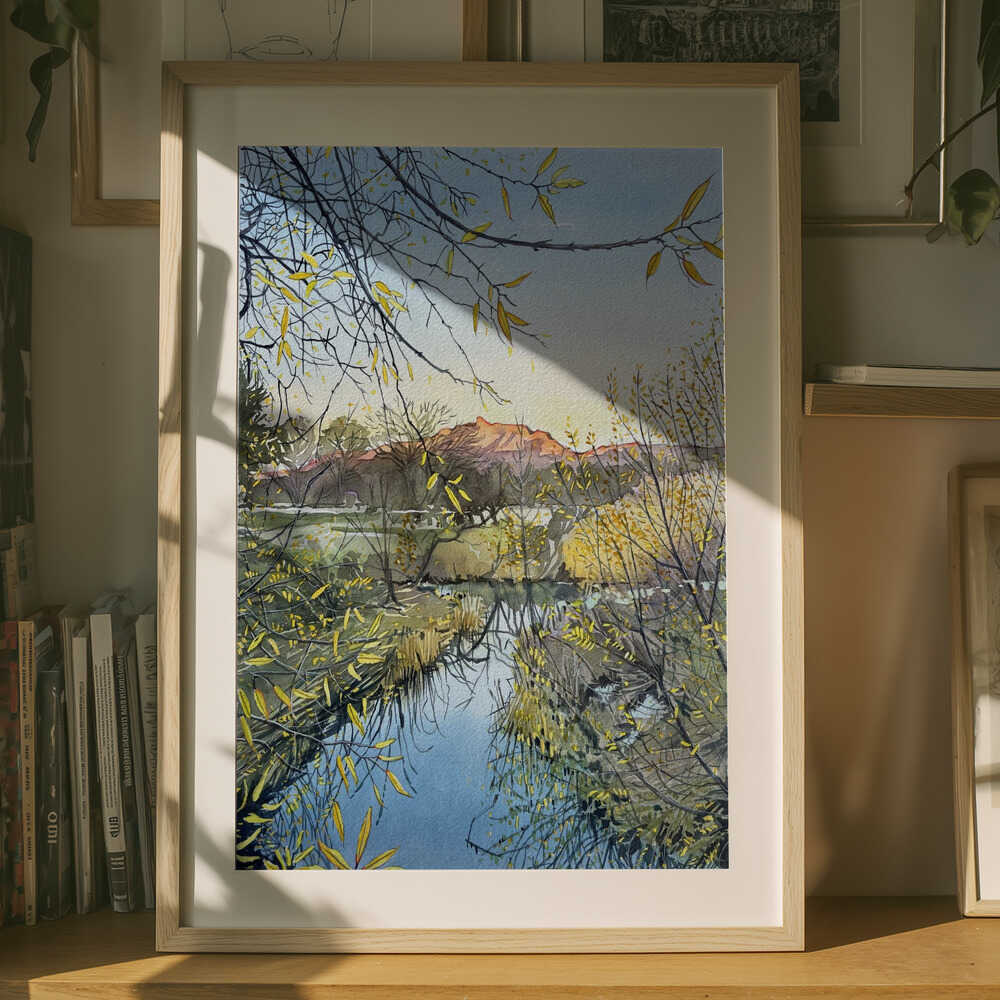 Goldene Flussspiegelungen, Poster