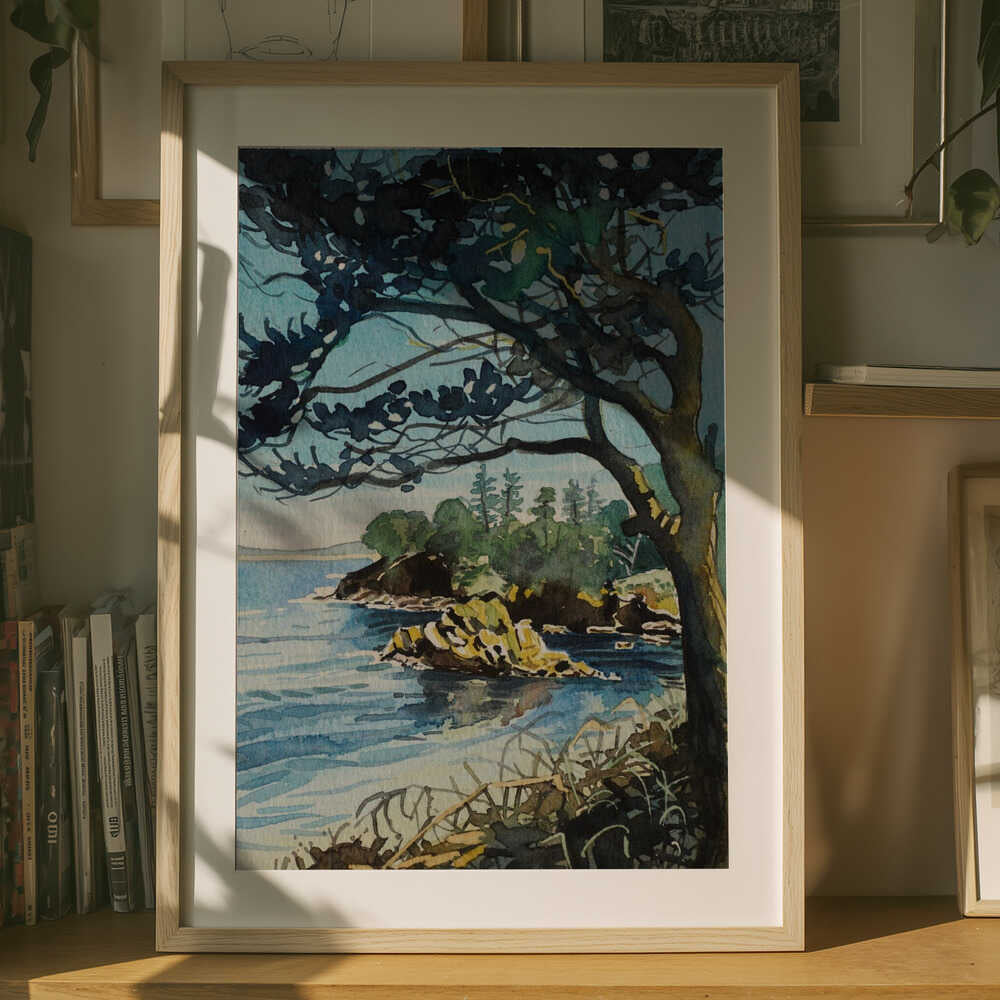 Coastal Pine Vista Poster
