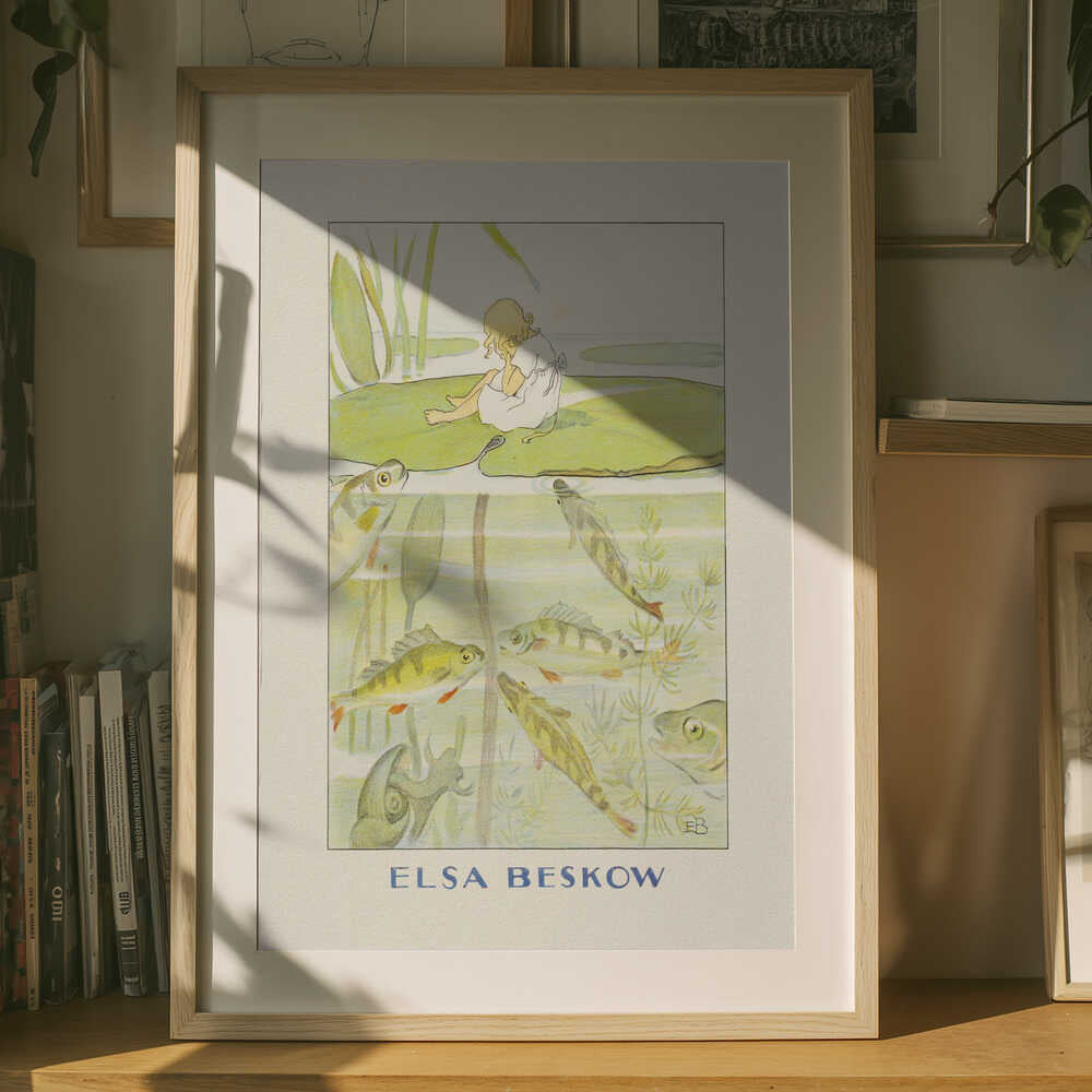 Poster „Tummelisa Näckrosbladet“ – Elsa Beskow, H. C. Andersen