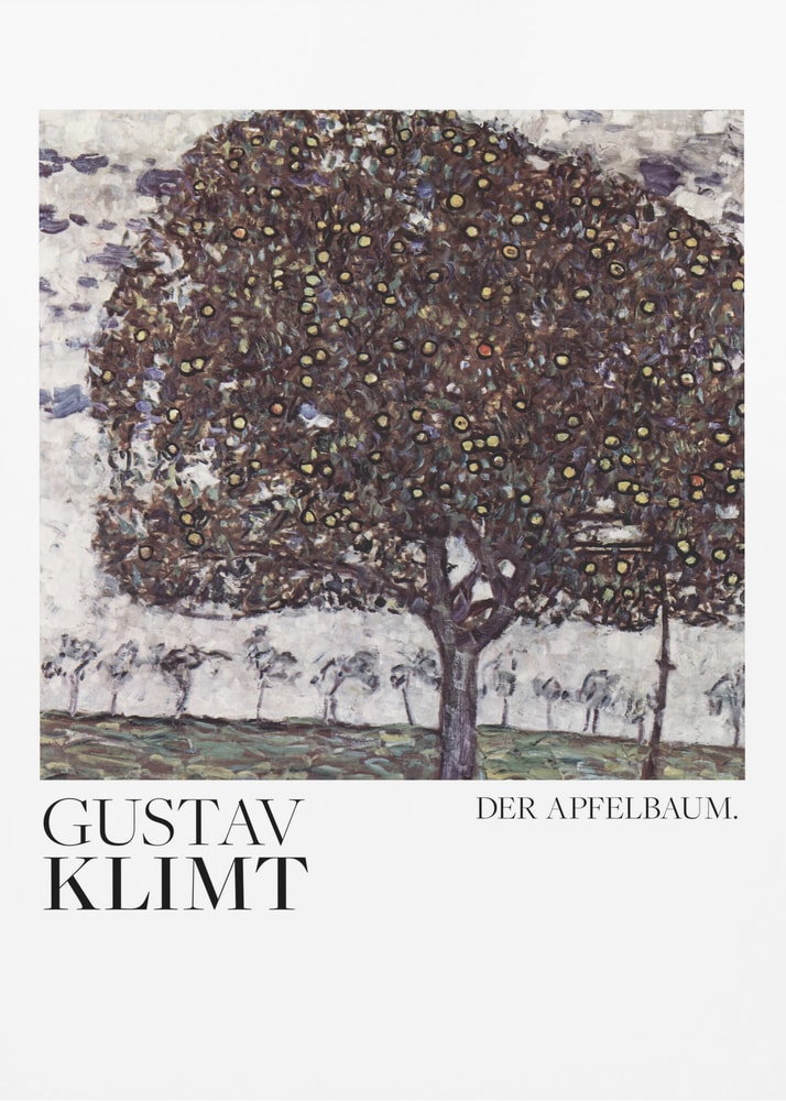 Gustav Klimt The Apple Tree wall art with golden fruit, 1912