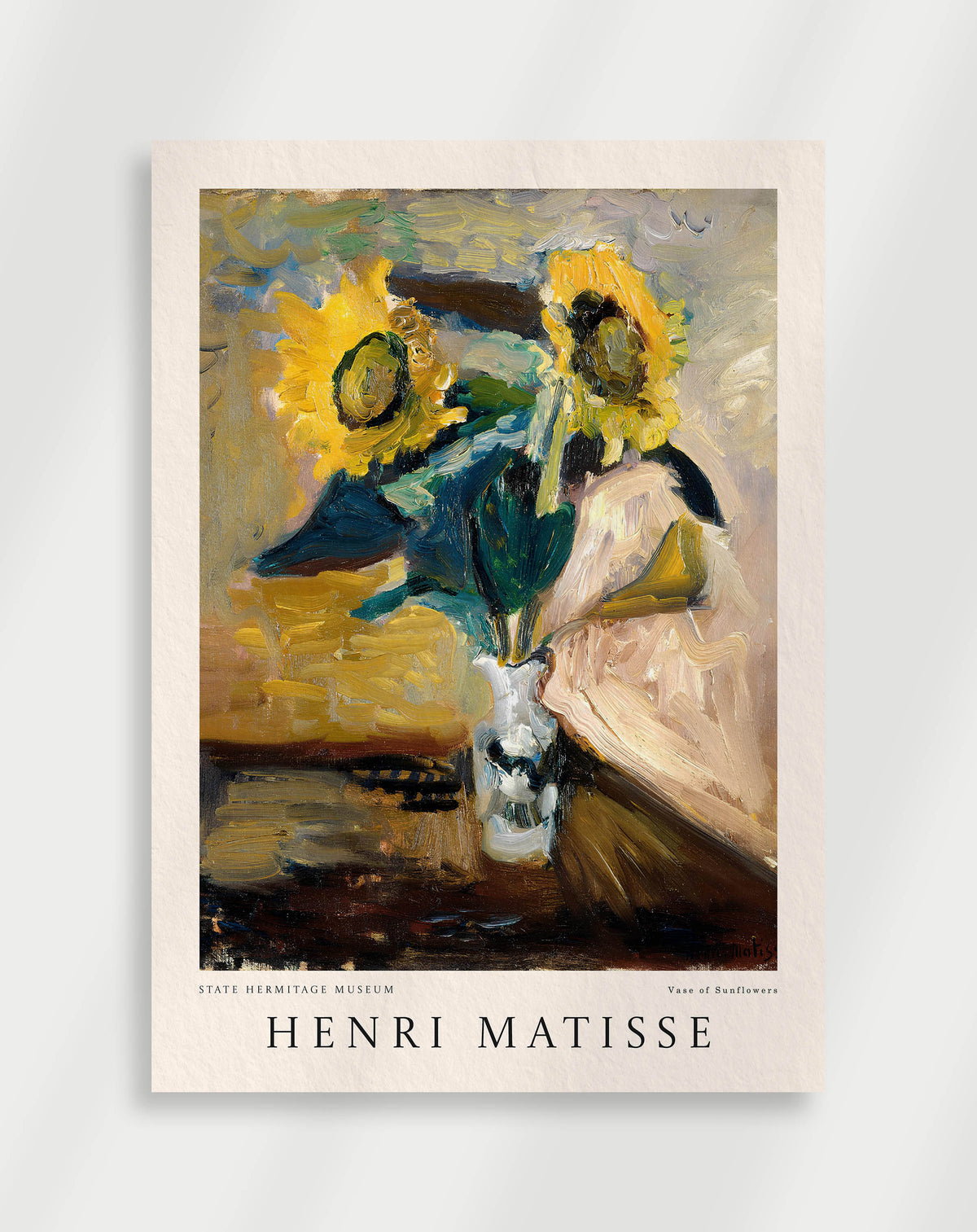 Sunflowers in a vase with bold colors in Matisse inspired style

The Gulf of Saint-Tropez