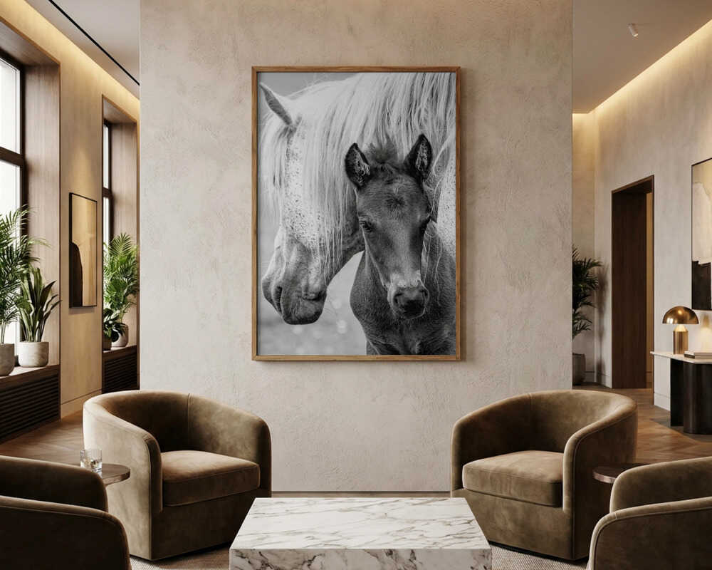 Mare and Foal Poster