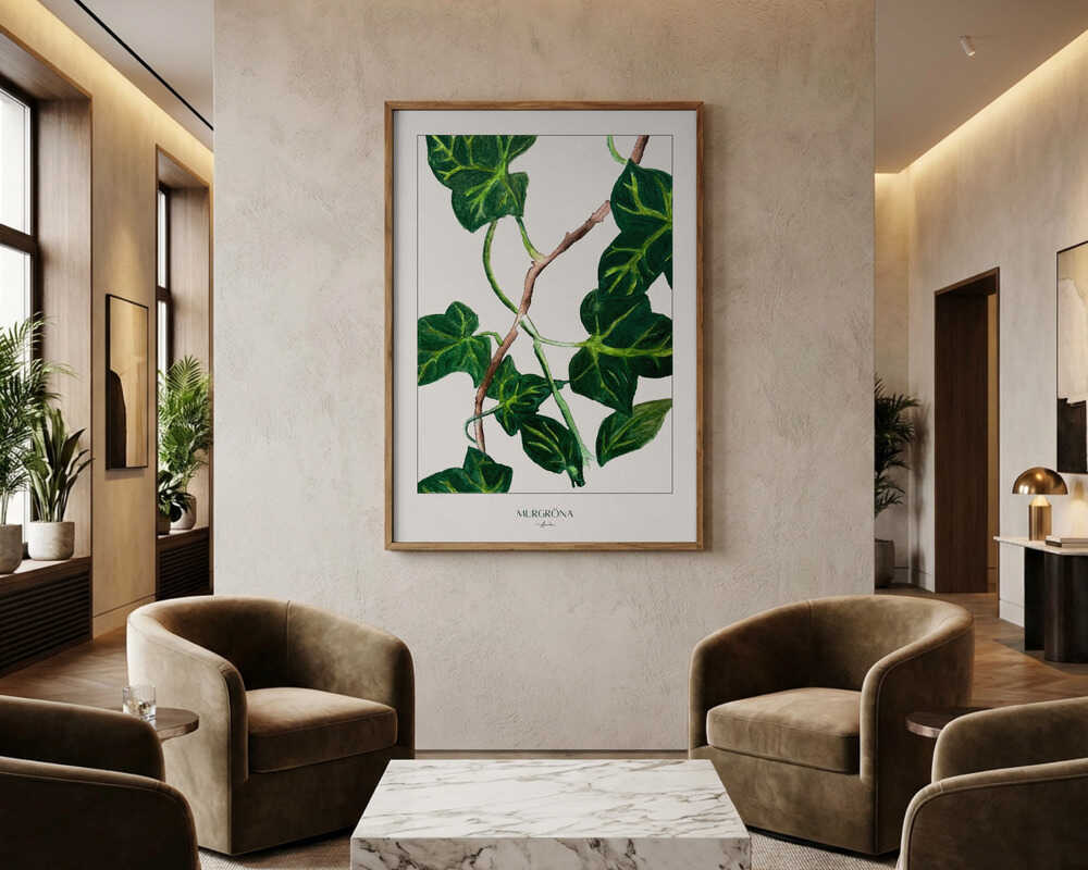Green Ivy Botanical Poster