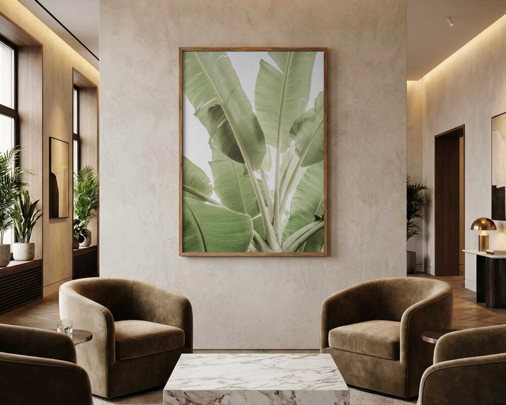Verdant Leafscape Poster