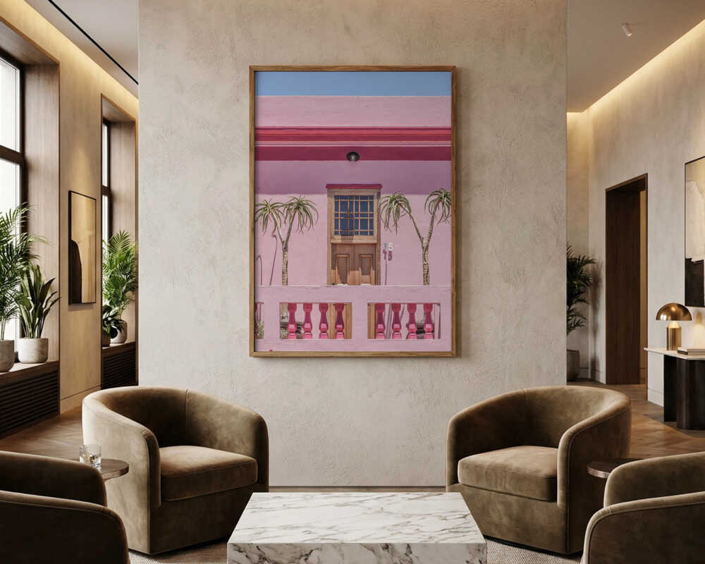 Peachy Facade Poster
