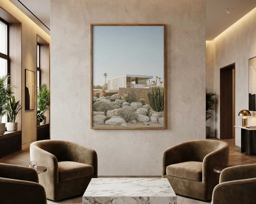 Desert Modern Oasis Poster