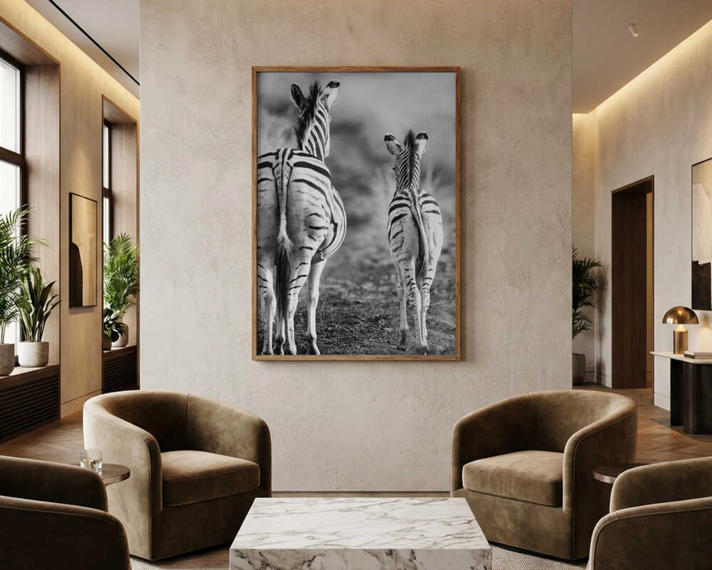 Striped Horse Back Side Poster