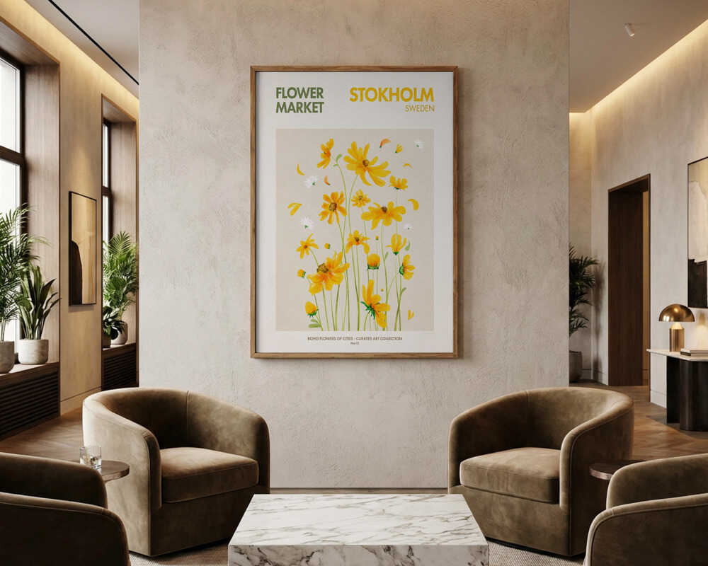 Stockholmer Blüten-Poster