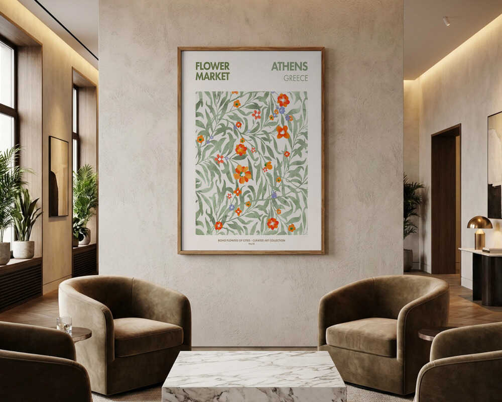 Blooming Athens Essence Poster