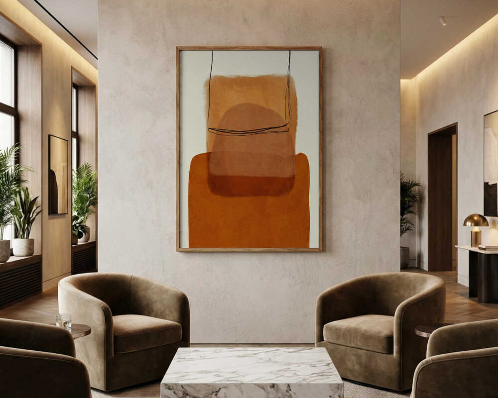 Painted Lines Desatur Kopie Poster