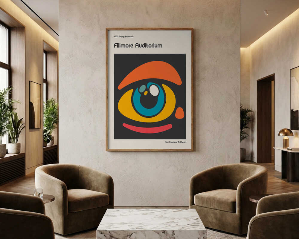 Abstraktes Fillmore-Poster Poster