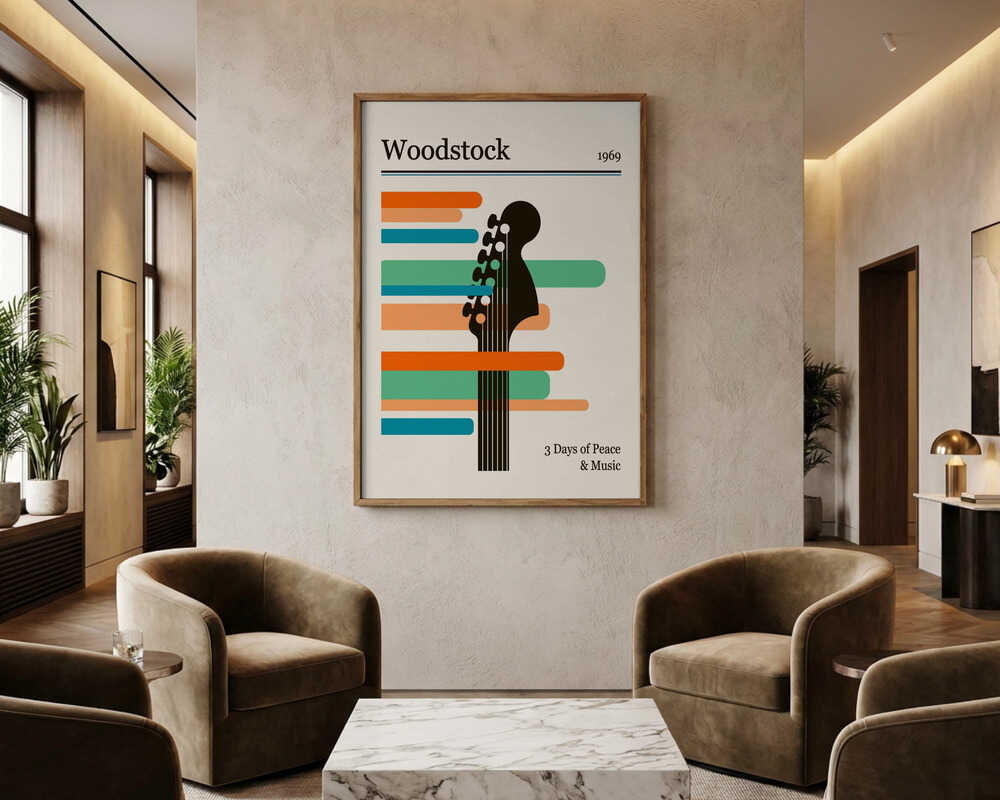 Woodstock Guitar Festival Poster