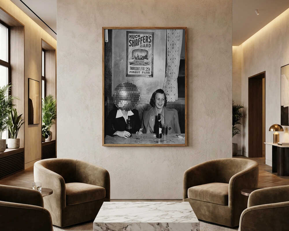 Poster „Retro-Disco-Bar-Spaß“