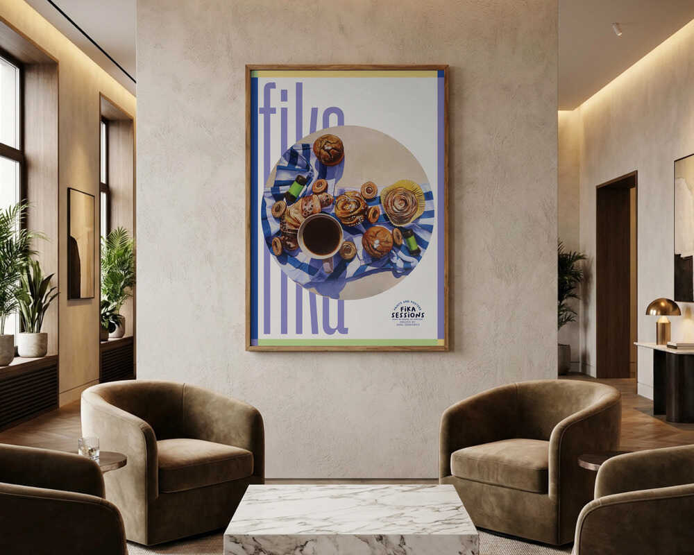 Poster „Schwedische Fika-Köstlichkeiten“