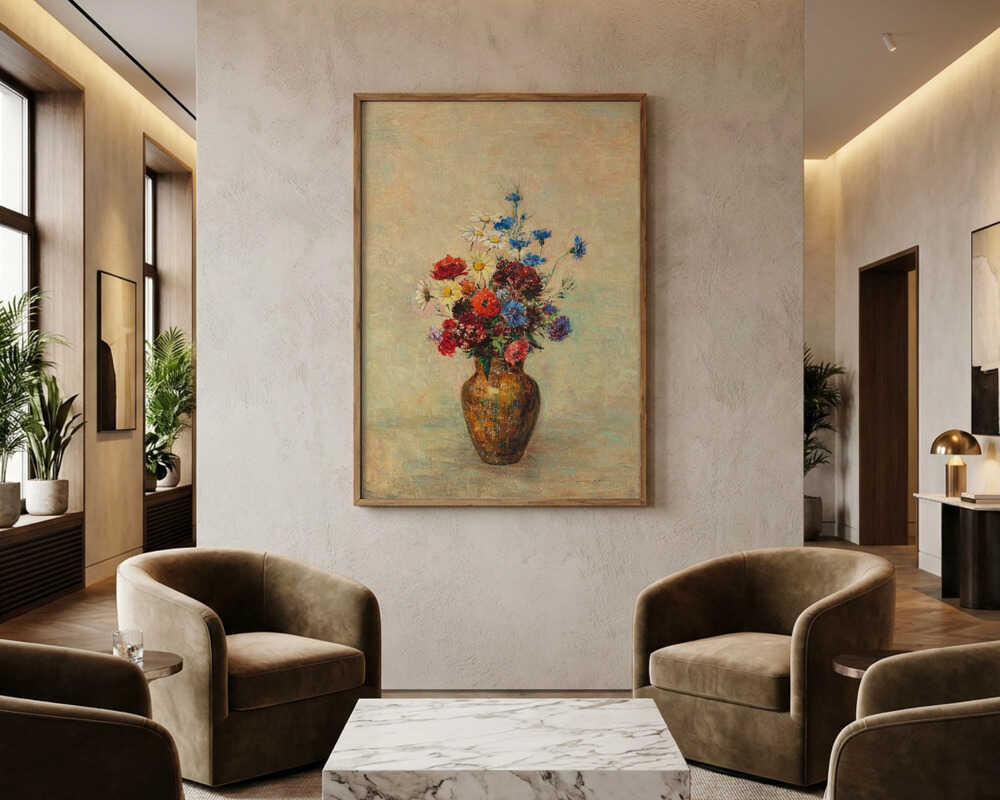 Blumen in einer Vase Poster