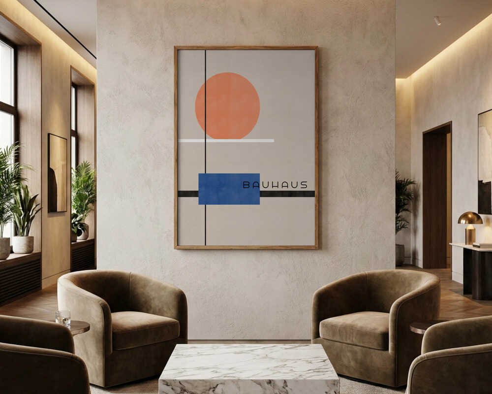 Moderne abstrakte Geometrie – Poster