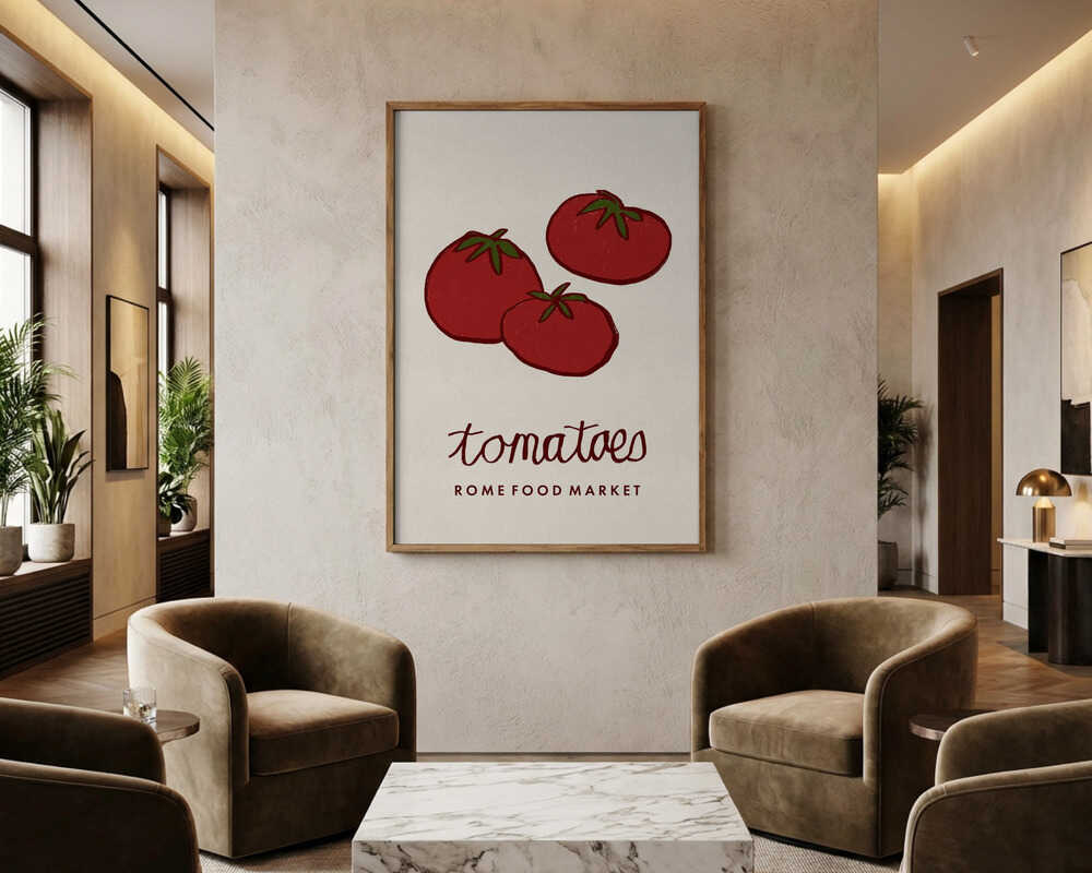 Frische Markttomaten Poster