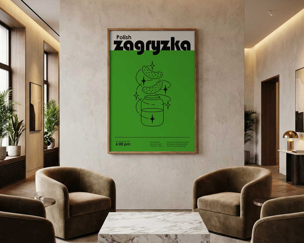 Green Polish Snack Poster