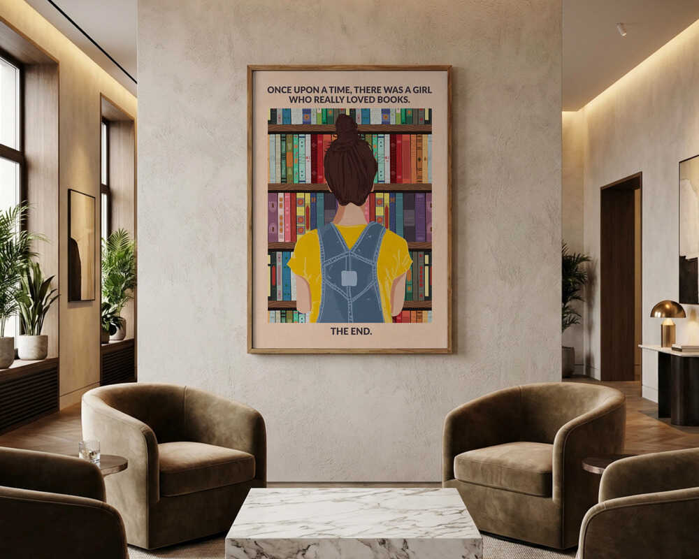 Poster „In Büchern verloren“