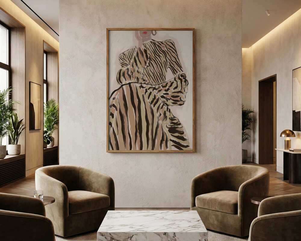 Eleganz des Zebras – Poster