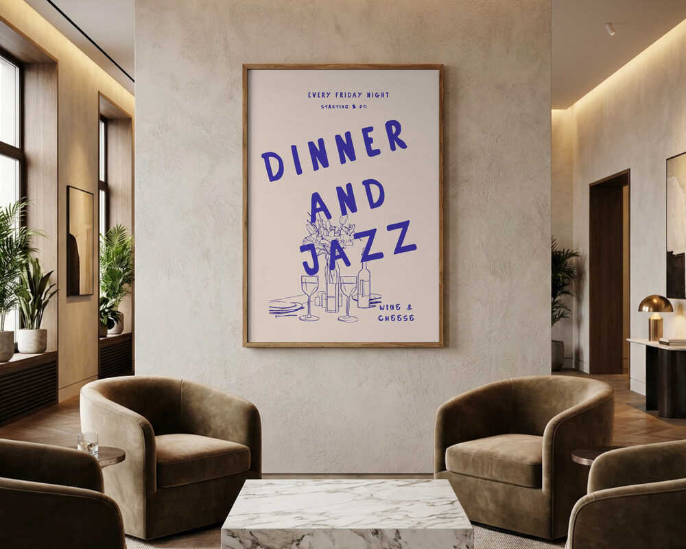 Jazz Night Feast Poster