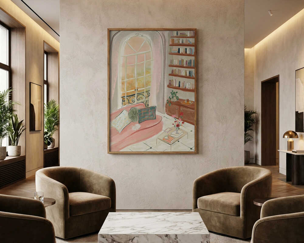 Gemütliche Leseecke Poster