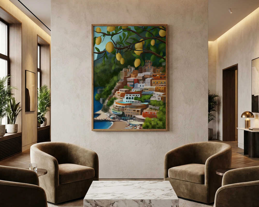Lemon Coast Vistas Poster