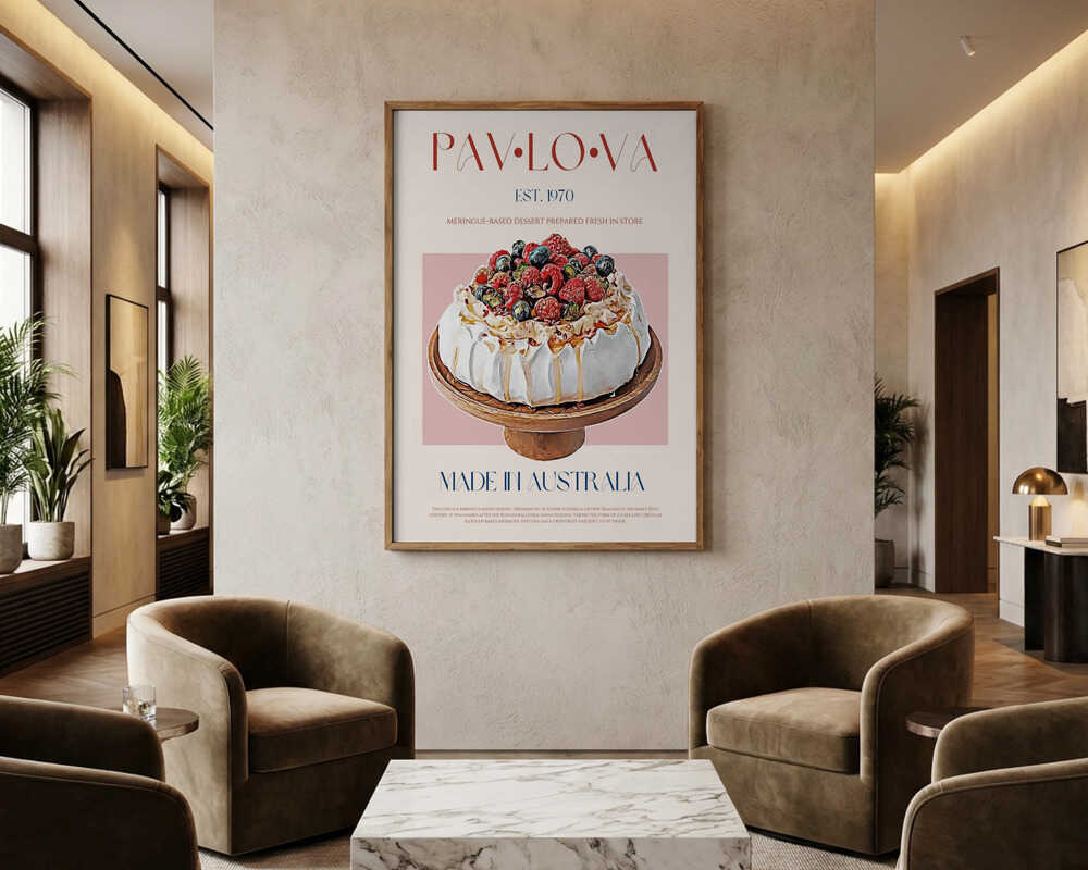 Beeren-Pavlova-Genuss, Poster
