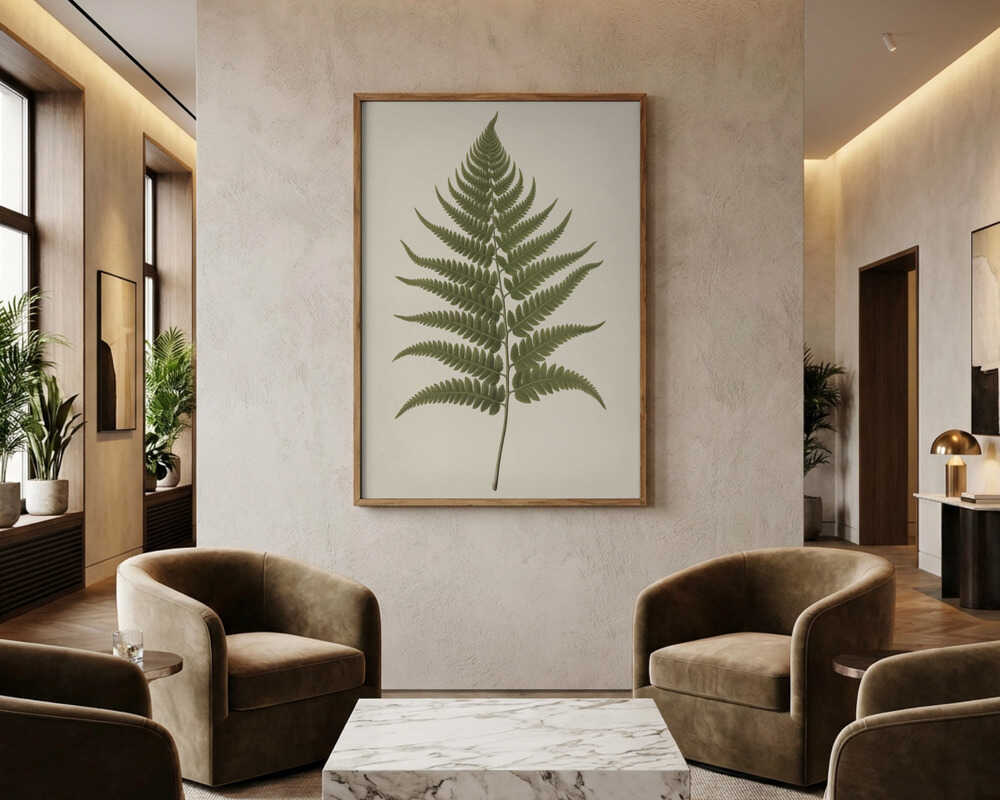 Elegant Fern Botanical Poster