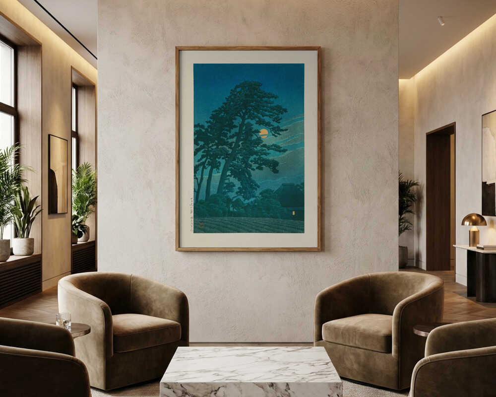 Moon At Magome Poster