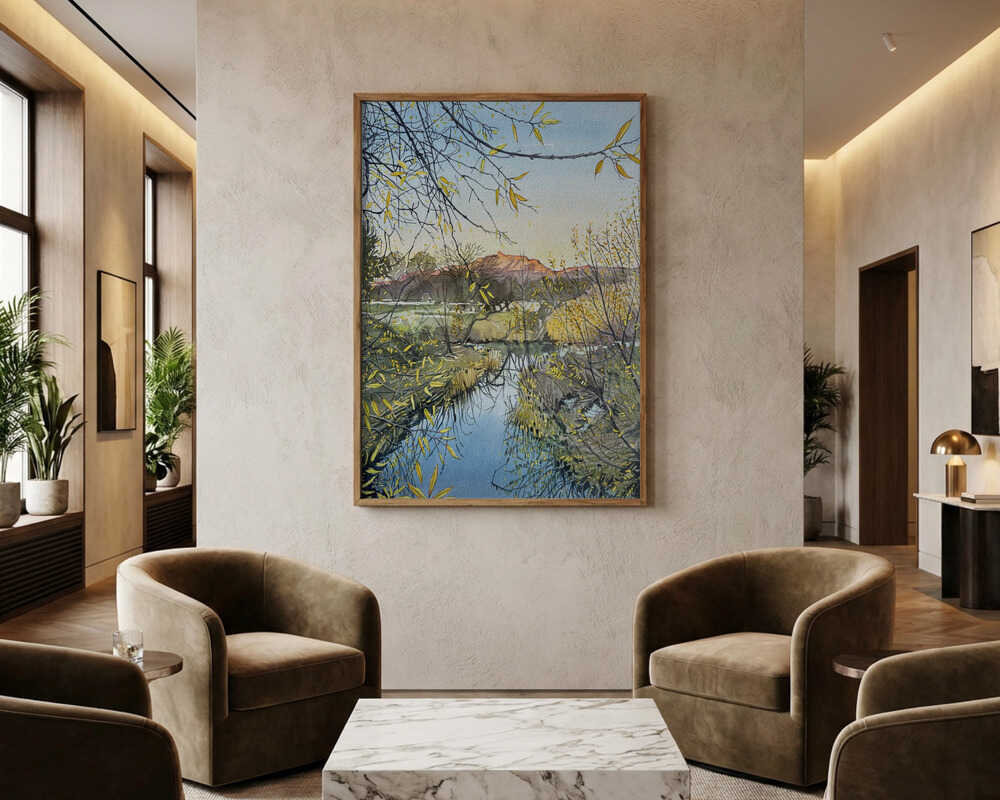 Goldene Flussspiegelungen, Poster
