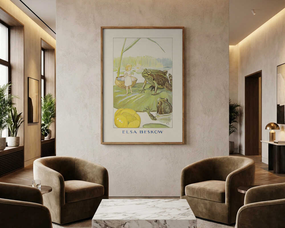 Poster „Tummelisa Grodorna“, Elsa Beskow, H. C. Andersen