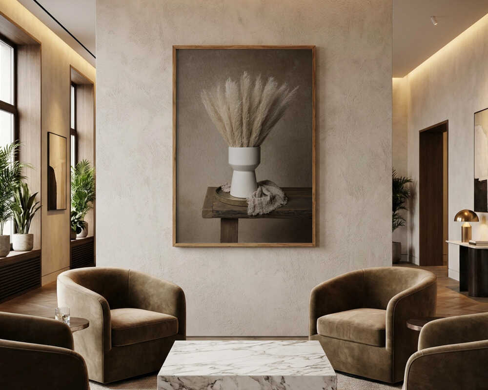 Modern Pampas Still Life Poster