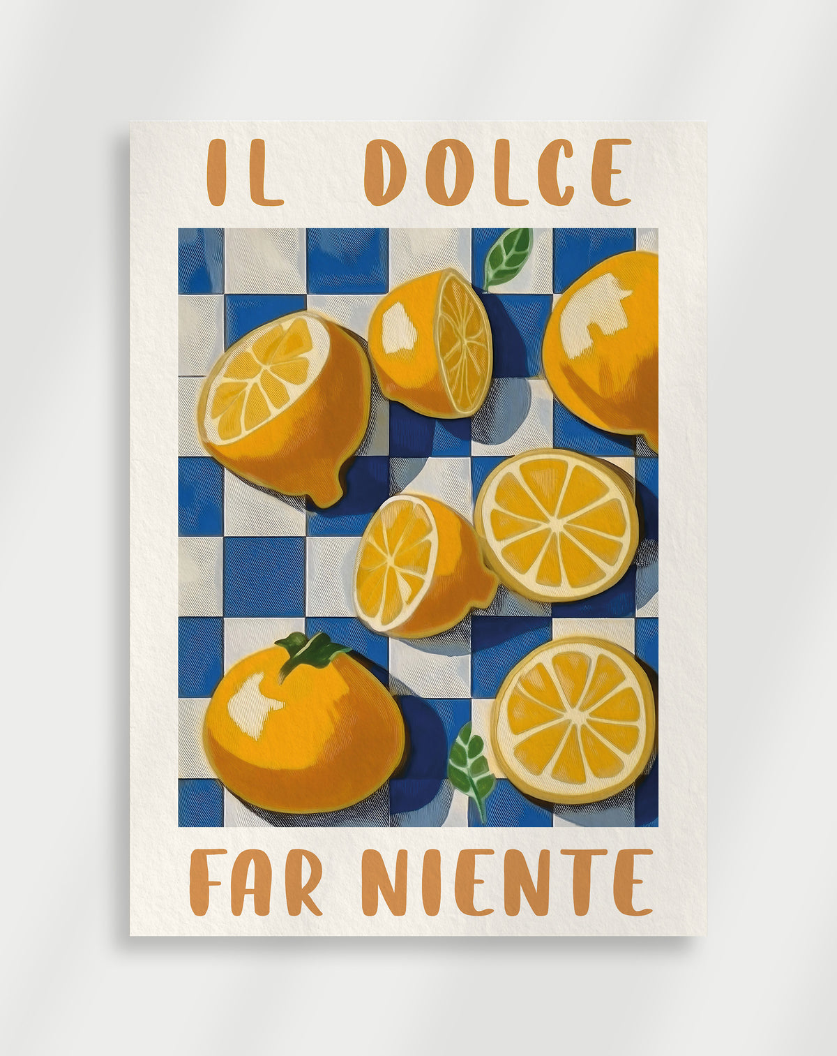 „Il dolce“-Zitronen-Poster
