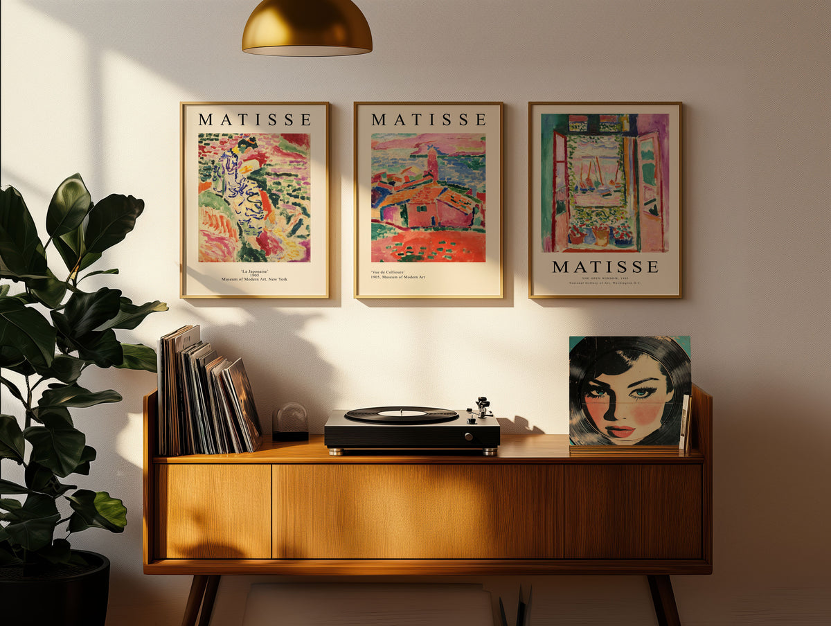 Set aus 3 Matisse-Postern