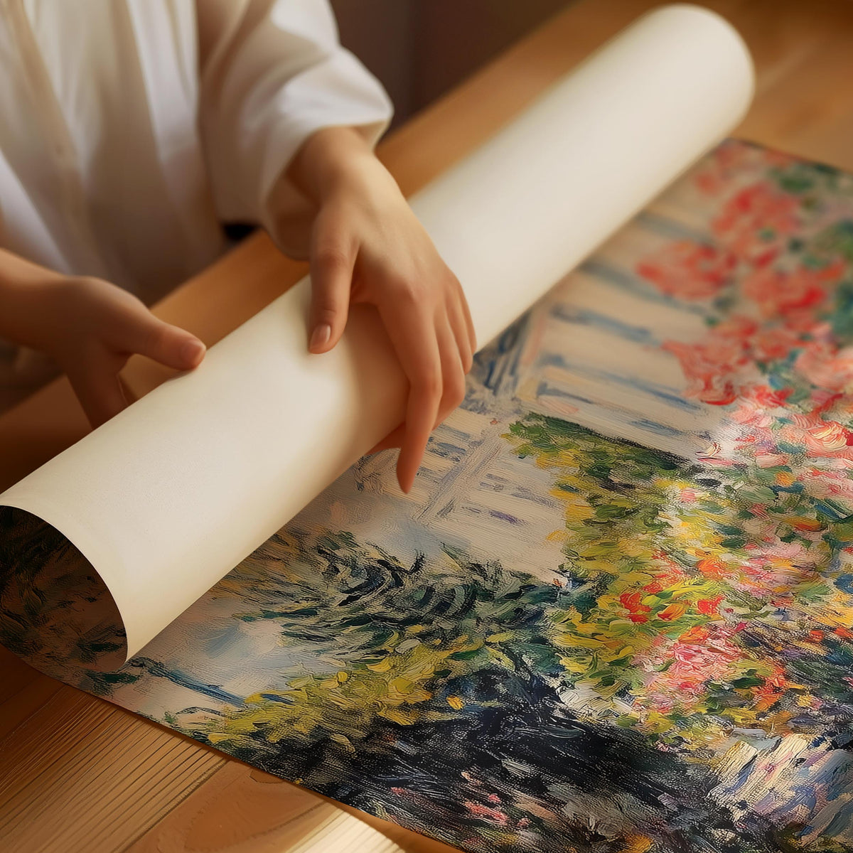 Painting of a garden Poster