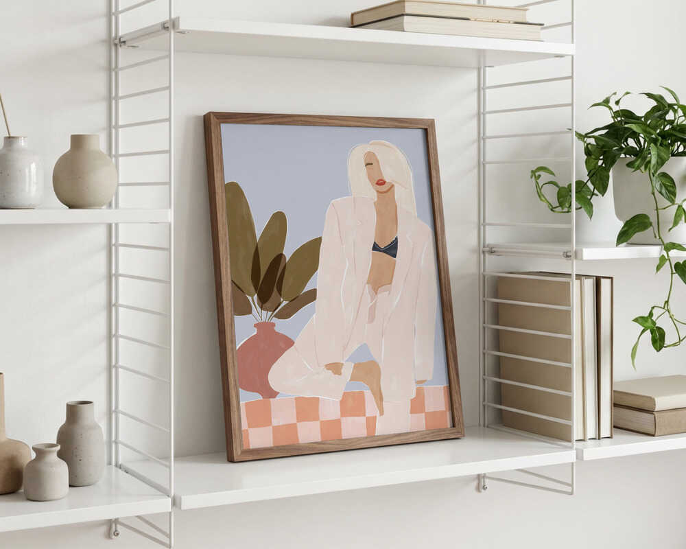 Poster „Zu faul für Yoga“