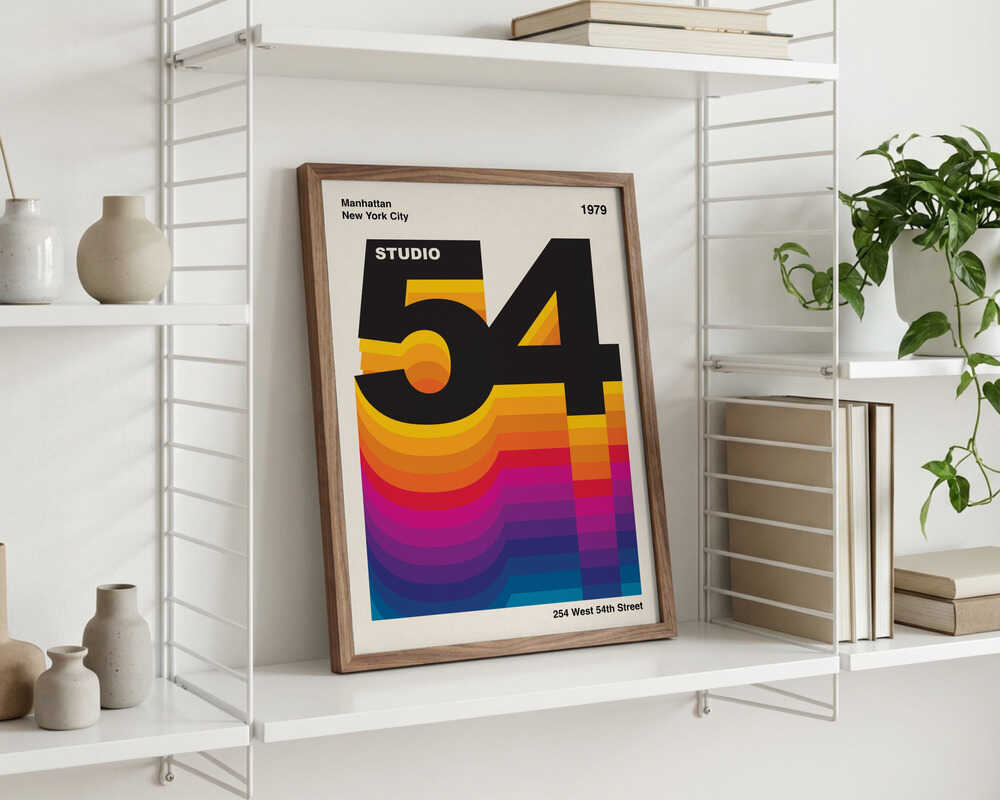 Studio 54 Retro Design Poster