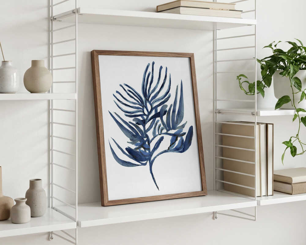 Blue Aquatic Plant Poster 1 Poster