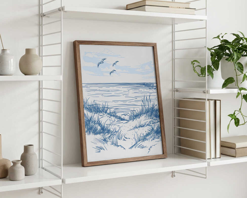 Seascape Sketch Poster