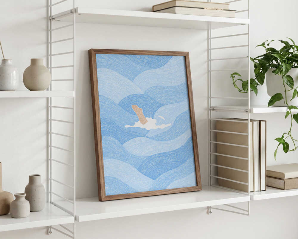 Poster „Flucht ans Meer“