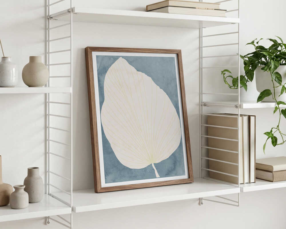 Illustration eines großen Blattes – Poster