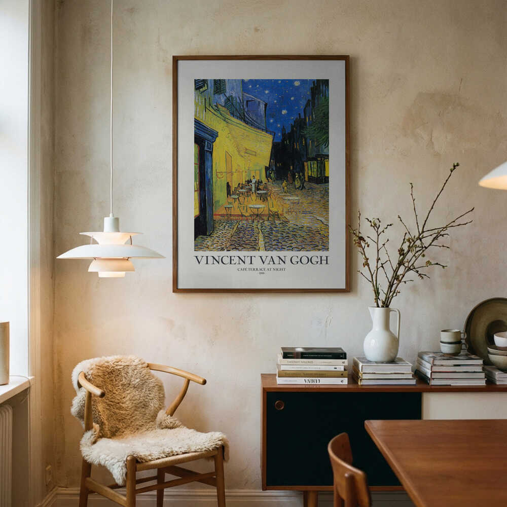 Vincent Van Gogh: Caféterrasse bei Nacht – Poster