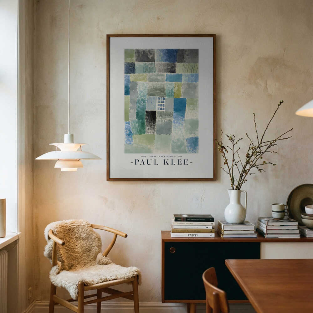 Erstes Haus in einer Siedlung 1926 – Poster