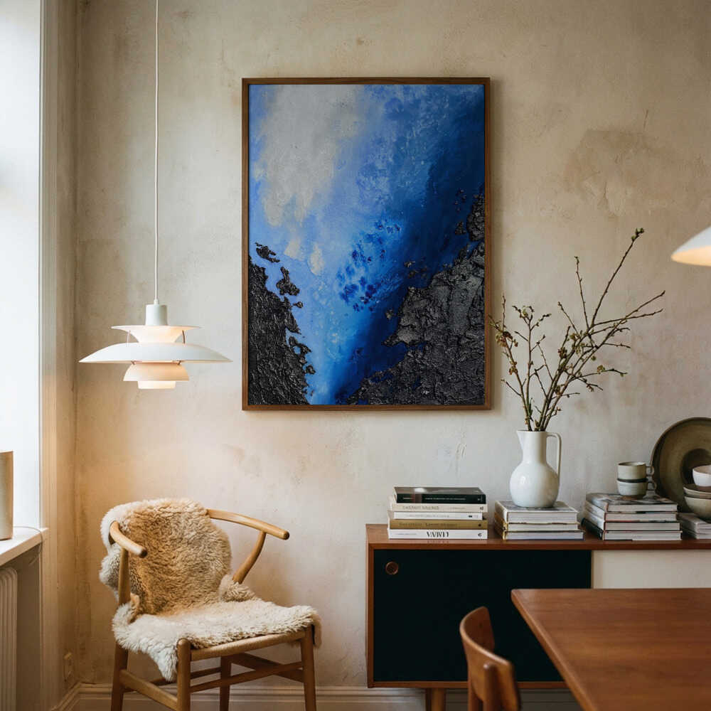 Poster „Tiefblaue Tiefen“