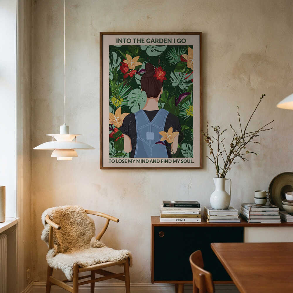 Standard-Wandkunstposter „Im Garten“