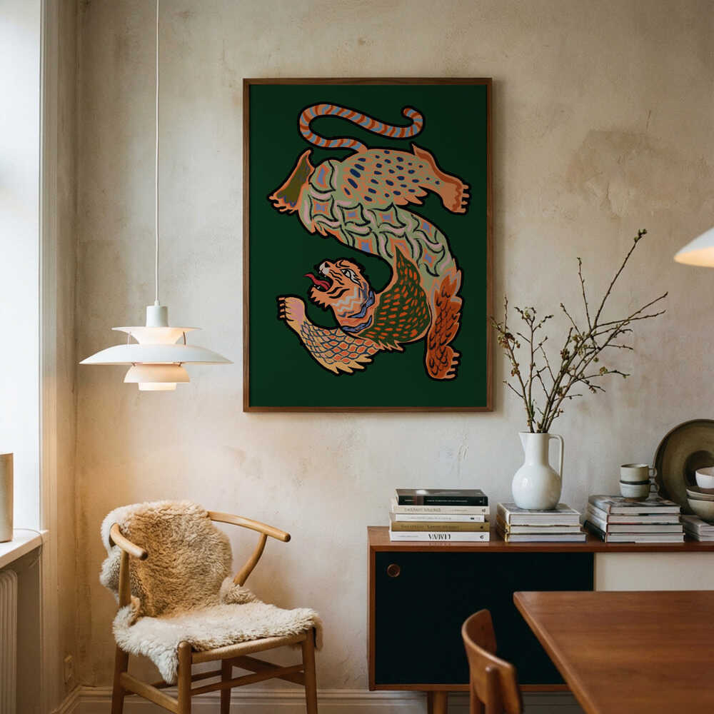 Asiantiger Green Poster