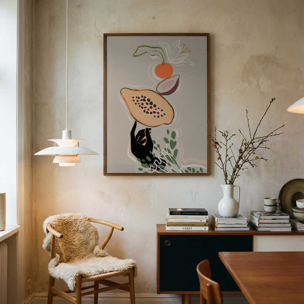 Ausbalancierte Früchte Poster