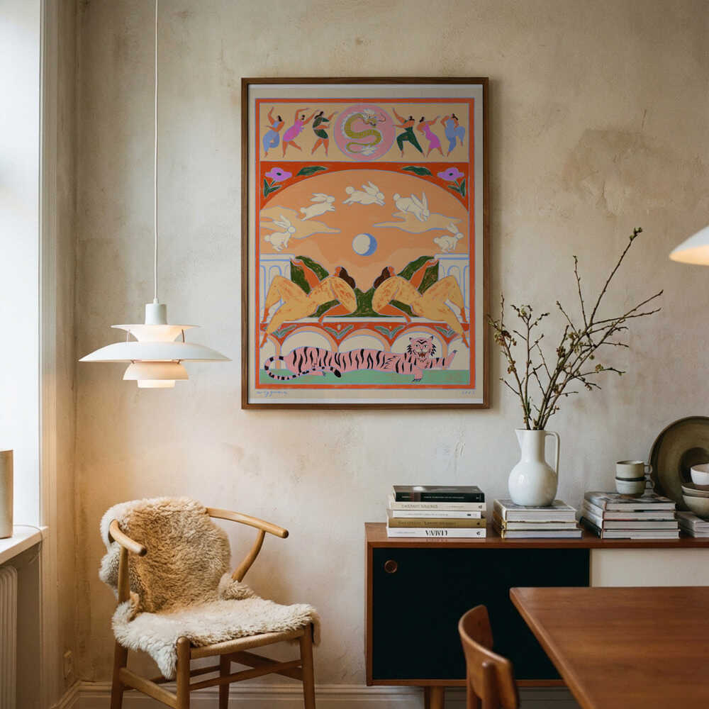 Das Kaninchen springt über den Mond – Poster